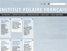 Tablet Screenshot of institut-polaire.fr